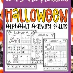 Halloween alphabet worksheets