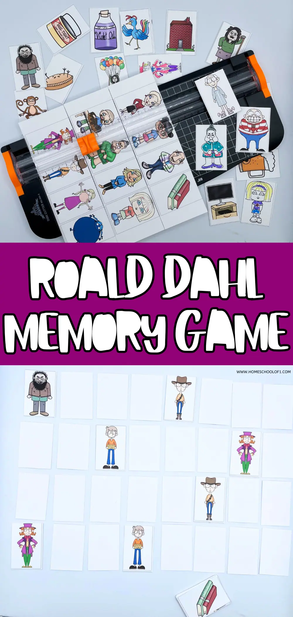 ROALD DAHL MATCHING GAME FREE PRINTABLE