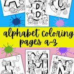 alphabet coloring pages