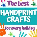 The best handprint crafts for every holiday including christmas, halloween, thanksgiving, mothers day, fathers day and much more