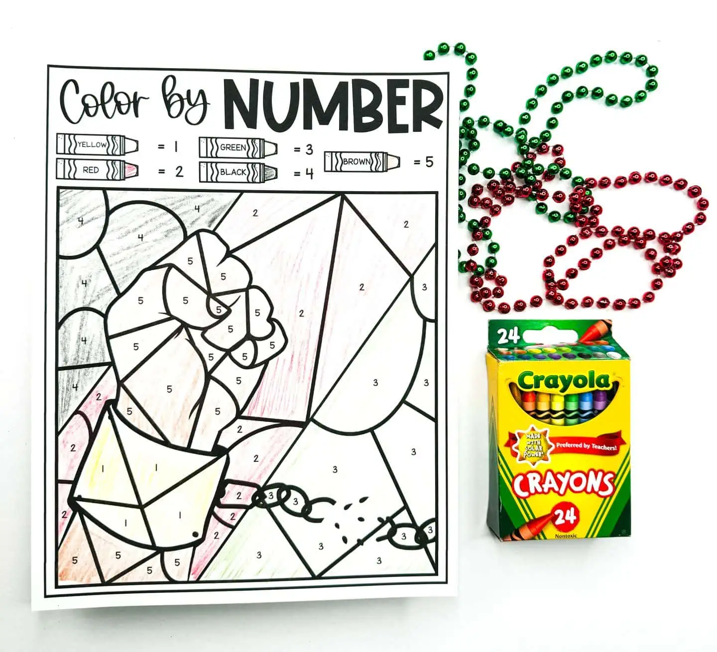 breaking chains color by number