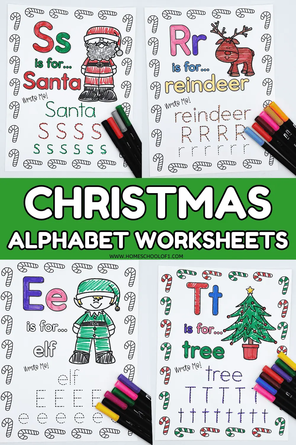 christmas alphabet printable