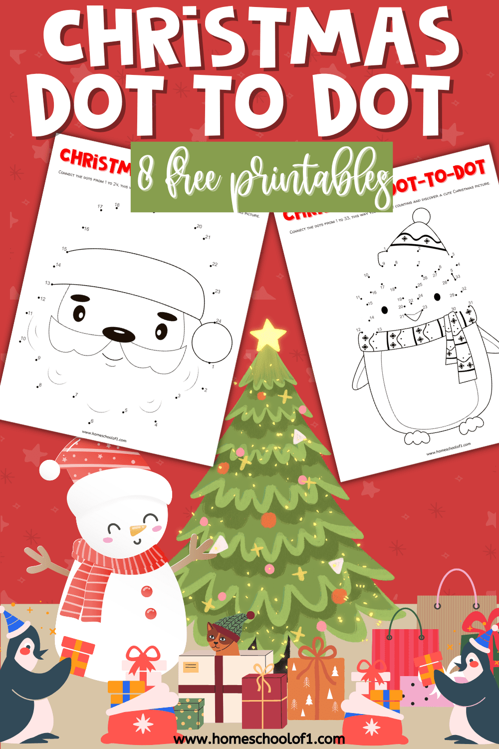 Free Christmas Dot To Dot Printables