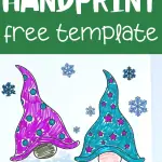 christmas gnome beard handprint template