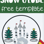 christmas handprint snow globe template