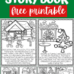 elf coloring story pages