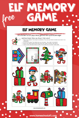 Elf Memory Game a Fun Free Printable Game