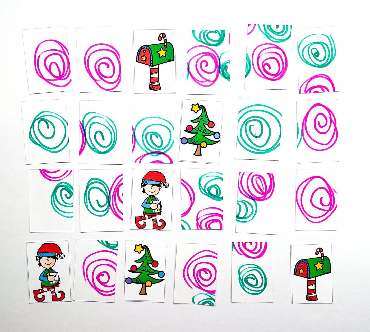 elf on the shelf memory game printable