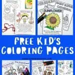 free kids coloring worksheets