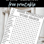 greek gods word search