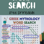 greek mythology word search printable