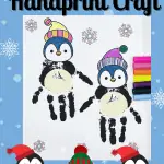 penguin handprint craft