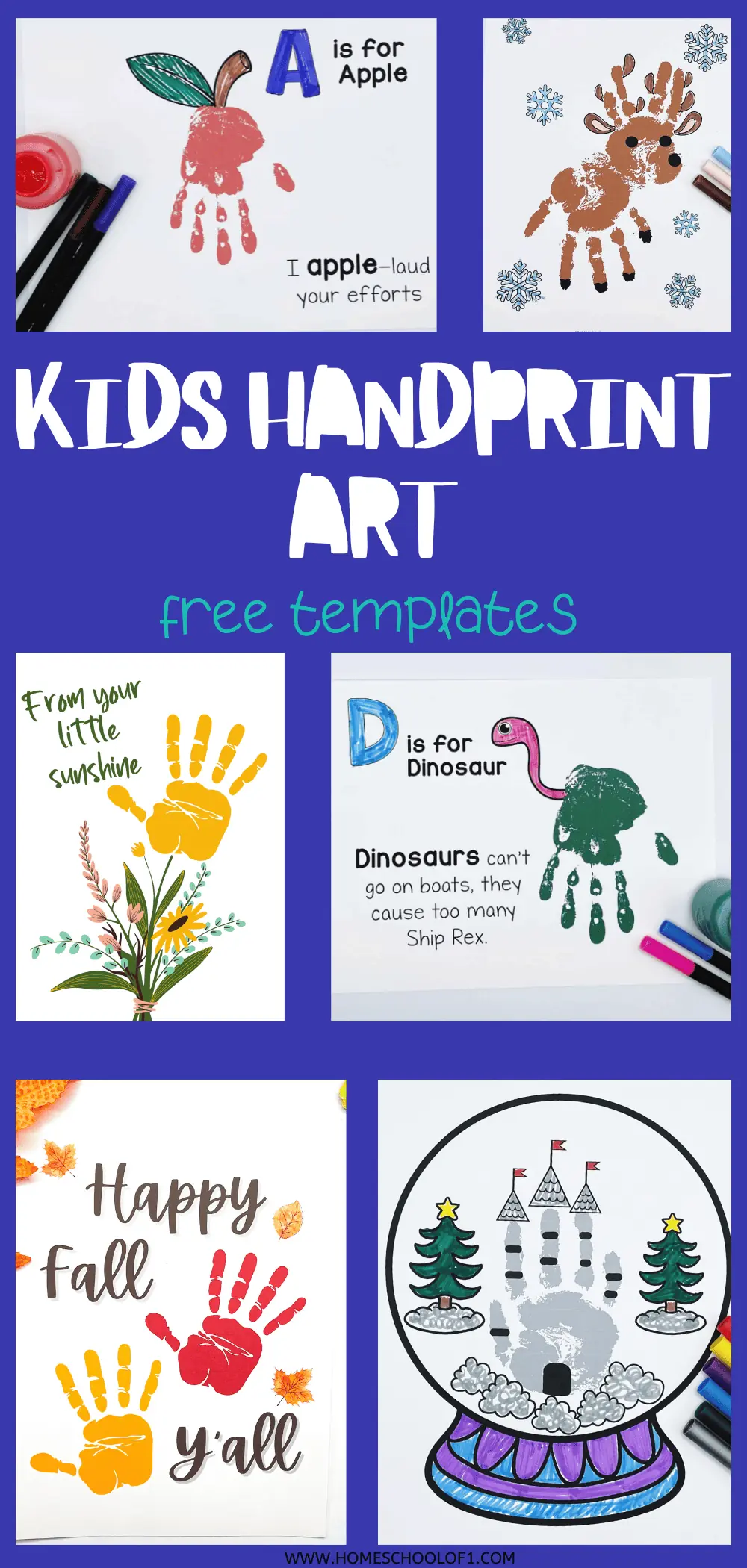 kids handprint art