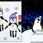 penguin handprint craft