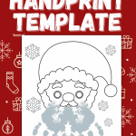 santa handprint craft