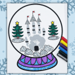 snowglobe handprint