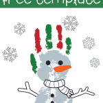 snowman handprint free template