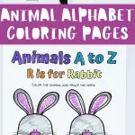 ANIMAL ALPHABET COLORING PAGES