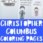 christopher columbus day coloring sheets