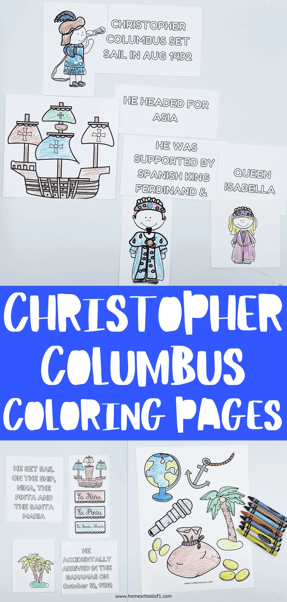 christopher columbus day coloring sheets