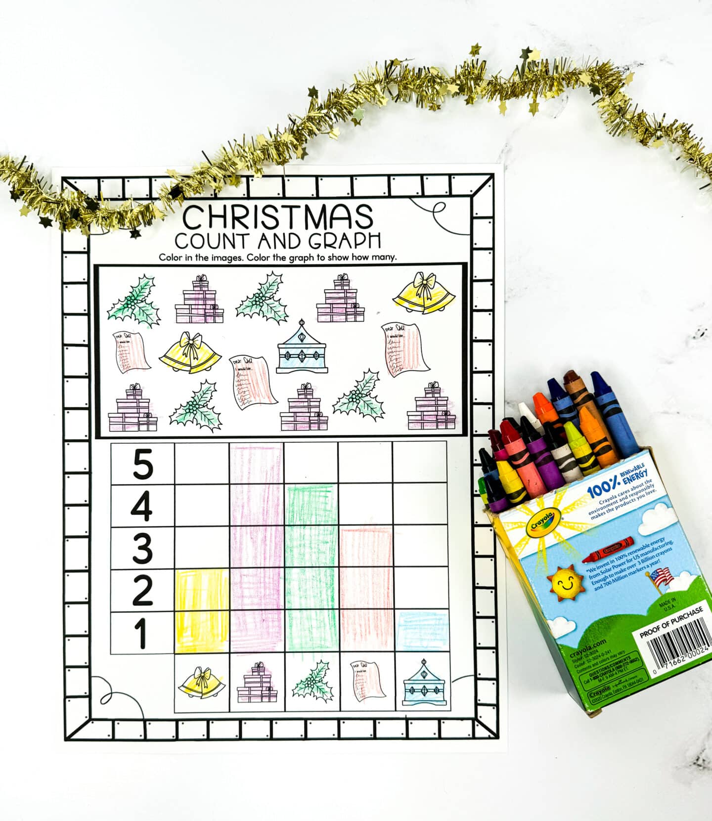 free christmas graphing printable