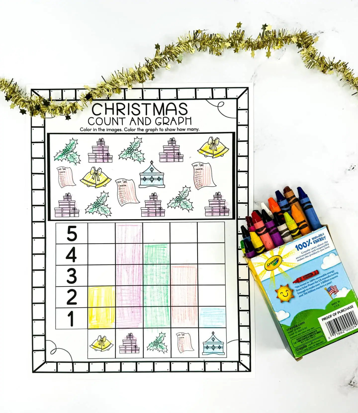 free christmas graphing printable