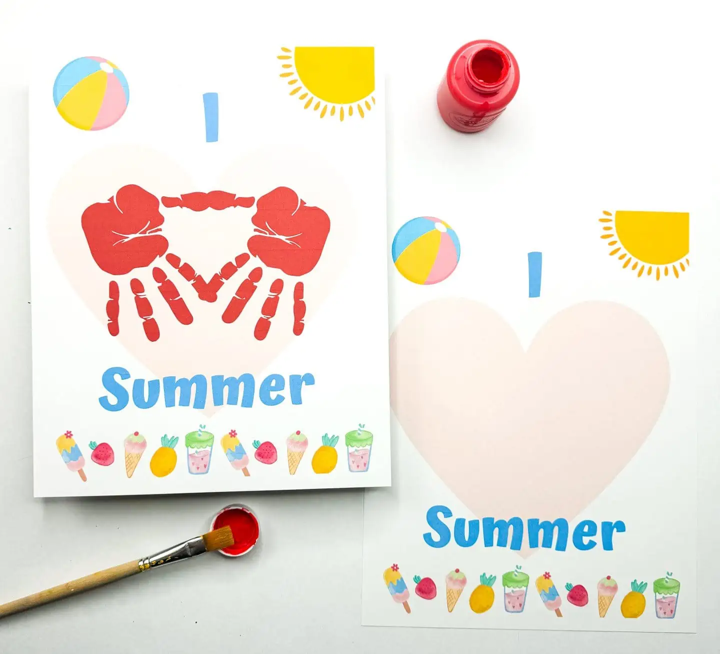 handprint summer art