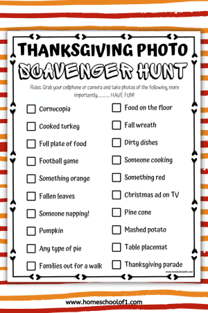 Thanksgiving Photo Scavenger Hunt the Entire Family Will Love