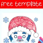 santa handprint template