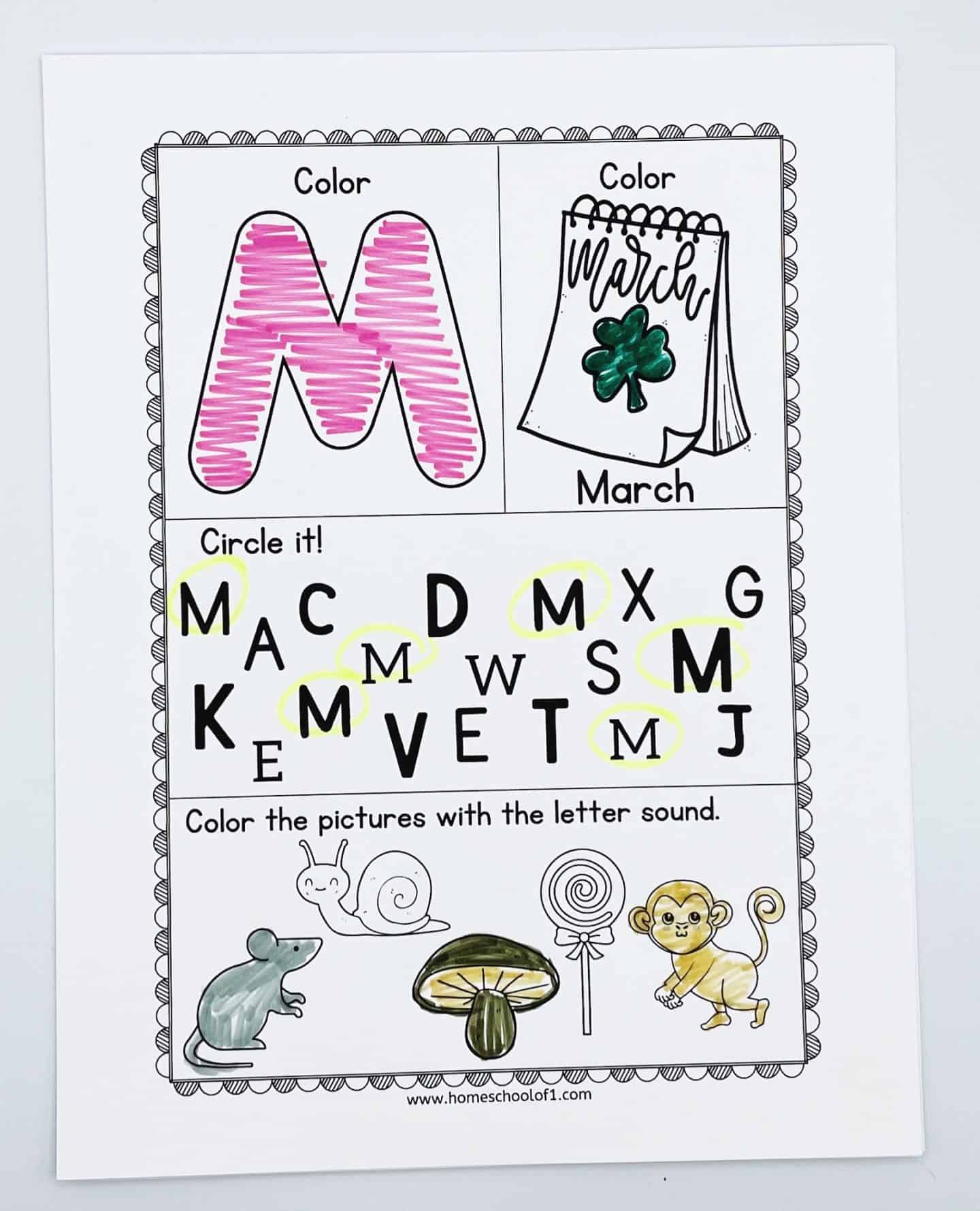 st patricks day coloring in letters