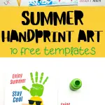 summer handprint art for toddlers