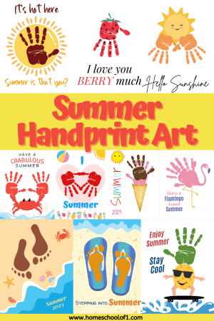 Summer Handprint Art (10 free templates) - Homeschool of One