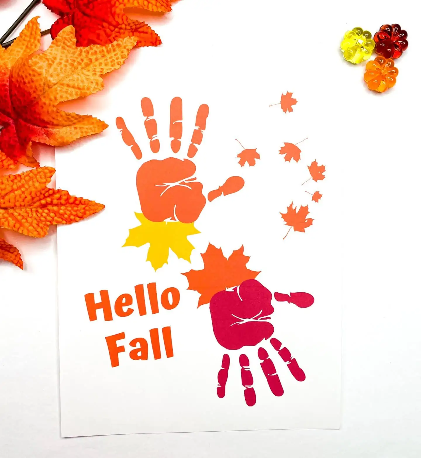 thanksgiving handprint hello fall