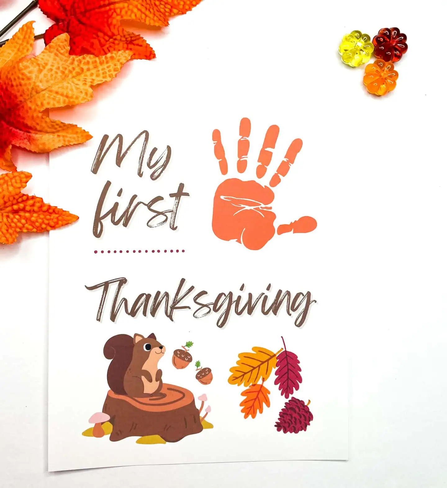 thanksgiving handprint my first