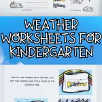 weather worksheets for kindergarten