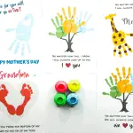 mother's day handprint art