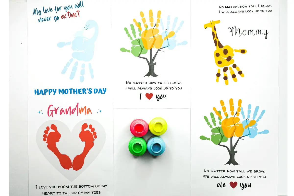 mother's day handprint art