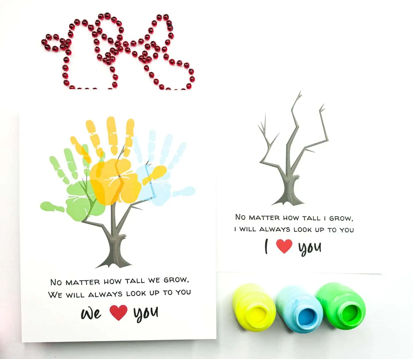 mother's day handprint tree art