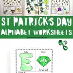 st patrick's day alphabet worksheets