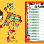 CINCO DE MAYO WORD SCRAMBLE PRINTABLE