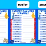 FATHER'S DAY WORD SCRAMBLE ANSWERS