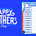 FATHERS DAY WORD SCRAMBLE PRINTABLE