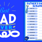 FATHER'S DAY WORD SCRAMBLE PRINTABLE