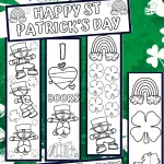 St Patrick's Day Bookmarks to Color