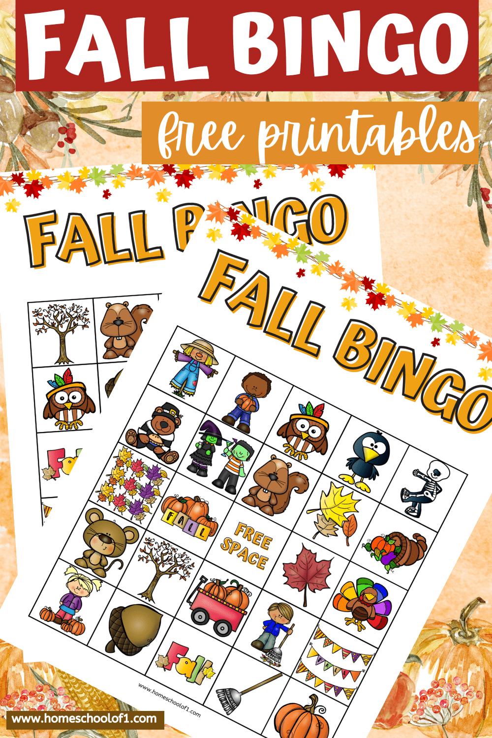 Free Fall Bingo Printable For Kids