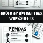 free oder of operations worksheets