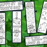 St Patrick's Day bookmarks to color