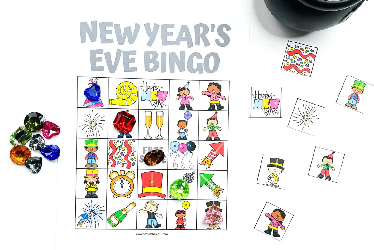 new year's eve bingo free printable