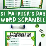 st patrick's day word scramble