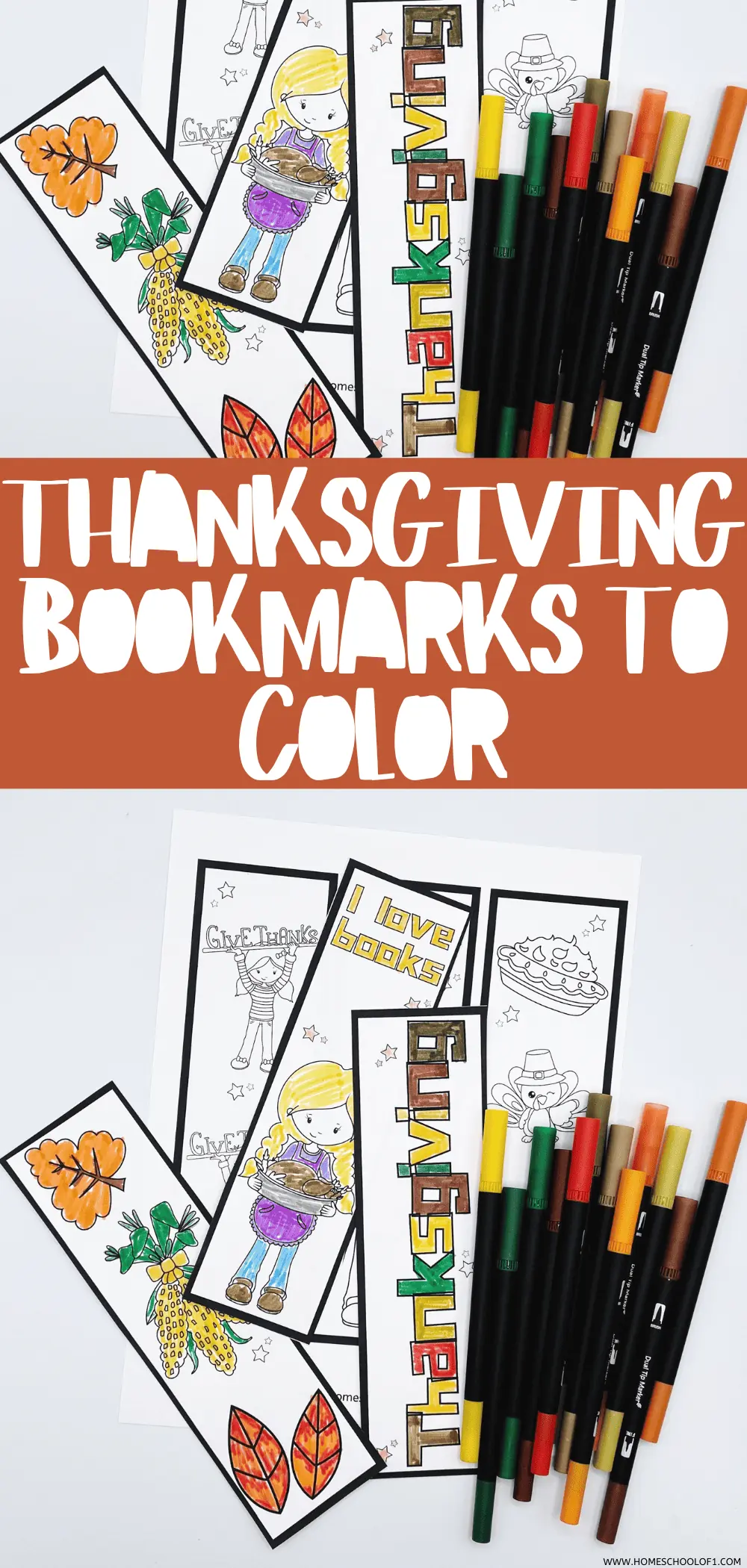 thanksgiving bookmarks